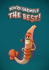 Shrimply the best greetings card created by FUNTZ