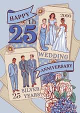 Silver Wedding Anniversary, 25th Anniversary created by Angie Spurgeon