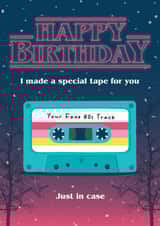 Stranger Things Birthday Cassette Tape created by Design By Day