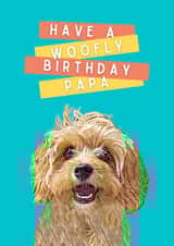 Have A Woofly Birthday - Greeting Card created by The Daft Doodle Co.
