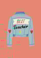 Best Teacher Card created by Curious Day