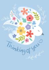 Thinking of you Dove created by Paper Valley Design Studio