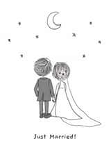 Just Married created by Just For Now Illustrations