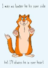 No longer by your side cat sympathy card created by Danielle Adams