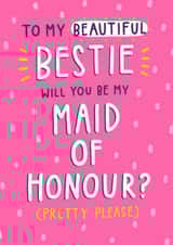 Will you be my maid of honour? created by Jess Moorhouse