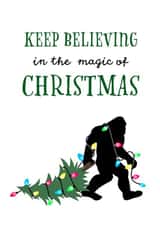 Magical Bigfoot Christmas created by Lisa Crisafi