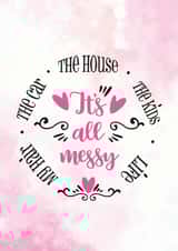 Messy Mom - Funny Birthday Card - Funny Card For Mom created by Newly Beloved