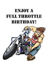 Wild biker birthday card created by Sturgess Designs