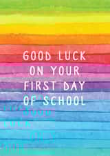 'Good Luck On Your First Day Of School' Card For Children created by Danielle Ellen