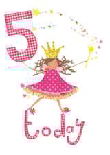 5 TODAY - HAPPY 5TH BIRTHDAY - GIRL created by Anya Higginson