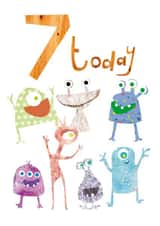 7 TODAY - BOYS 7TH BIRTHDAY CARD created by Anya Higginson