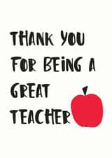 Teacher Thank You Card created by Wonder Love