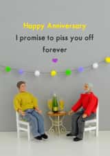 Anniversary piss off 1001 created by Bold & Bright Cards