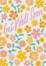 Get Well Soon Cheerful Bright Flower card created by Kattern Design