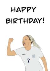 Football Birthday Card - Beth Mead - England created by Anxiously Crafting