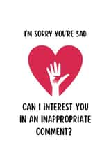 Sorry you're sad created by Fiona Wade