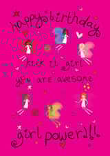 Happy Birthday Girl Power Football Fairy created by The Girl Power Fairies