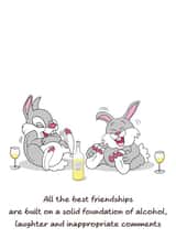 Funny Birthday or Friendship Card - BFF / Bestie - Cute created by Swizzoo