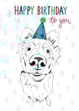 Border Collie Sheep Dog Birthday Card created by Bramble Designs