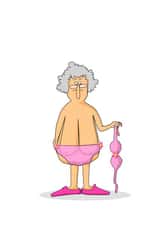 Funny Birthday Card for 40th, 50th, 60th or 70th - Female Friend created by Swizzoo