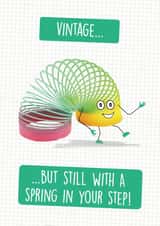 Vintage Slinky Birthday Card created by Quitting Hollywood