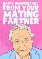 David Attenborough Anniversary Card created by PearlandRosePrints