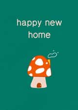 Happy new toadstool home created by Vicky Hughes