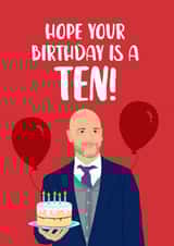 Funny Erik Ten Hag Birthday Card created by The Cake Thief
