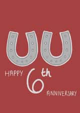 Happy 6th Anniversary created by Amelia Paveley