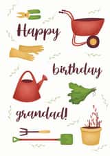 Grandad Gardening Birthday Card created by Green Elephant Cards