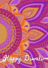 Happy Diwali Rangoli Greetings Card 1001 created by Rachel Singh