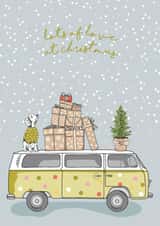 Camper Van Christmas Card created by Dotty Dog Art