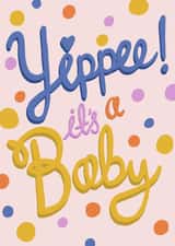 Spotty New Baby Card created by Alice Potter