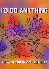 I’d Do Anything Pop Punk Birthday Card – Simple Plan Album Cover created by Pop Punk Prints