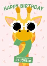 Giraffe 2nd Birthday Card for Daughter created by Macie Dot Doodles