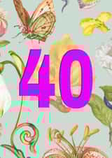 40th Birthday Card created by Nutmeg Studio