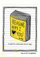 Reasons Why I Love You Card created by Cindy Cheung