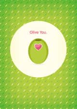 Olive You Greeting Card created by Cindy Cheung