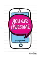 You Are Awesome Greeting Card created by Cindy Cheung