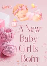 A New Baby Girl Is Born created by Colourful Designs 
