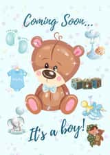 Coming Soon... It's a Boy created by Colourful Designs 