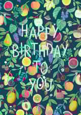 Fruity birthday card created by Sofia Papa Designs