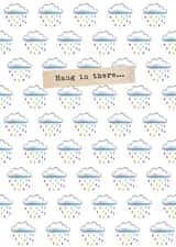 Hang In There Rainbow Clouds Card created by Watercolour Sky