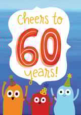 Cute 60th Birthday card created by Fox Card Co