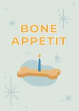 Bone Appétit! Dog birthday or gotcha day card created by tails.com