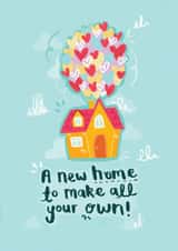 Cute Rhyme New Home Card - UP - A New Home To Make All Your Own created by Rachel Suzanne