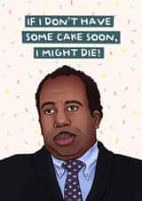 Stanley Hudson, The Office birthday card created by Swish & Scribble