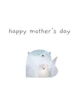Cute abstract cats - happy Mother's Day created by Pooch Inspired