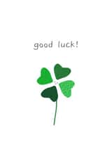 4 leaf clover good luck card created by Pooch Inspired