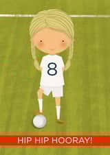 Football 8th Birthday card 1000 created by Bells Scambler